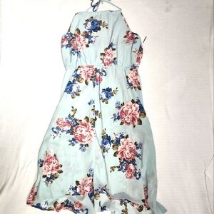 Shein 2XL Floral Halter Neck Dress